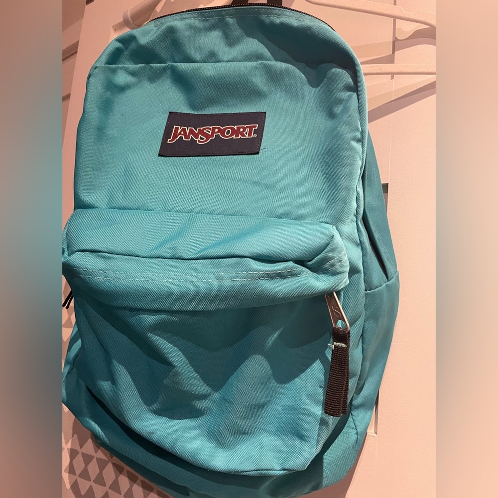 Teal Jansport backpack - used
